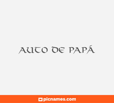 Auto De Papá